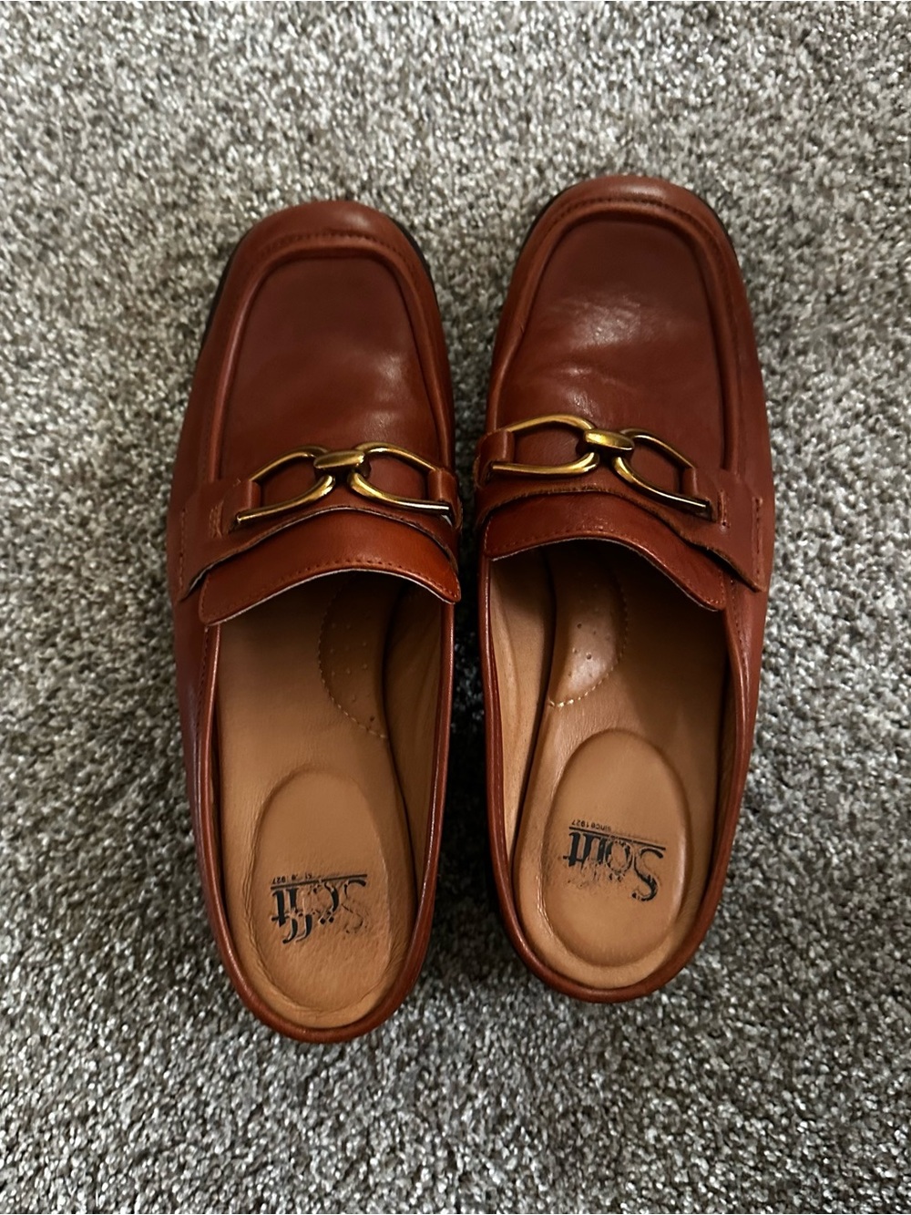 Womens’s Brown Leather Dress Shoes